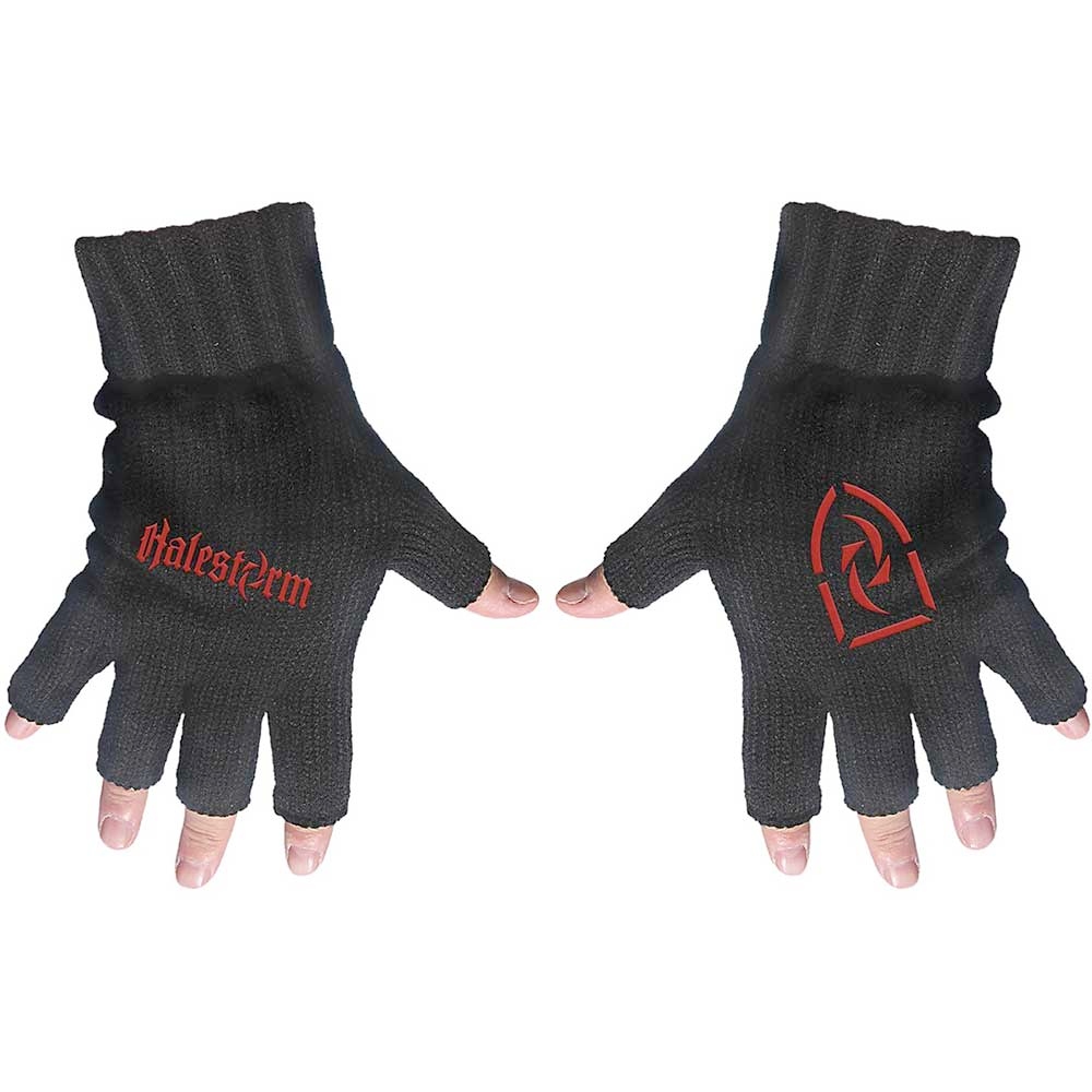 Halestorm - Logo Fingerless gloves - Black